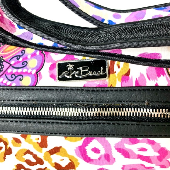 Handbag colorful Butterfly Print Zip closure inside pockets shoulder strap - Picture 4 of 11